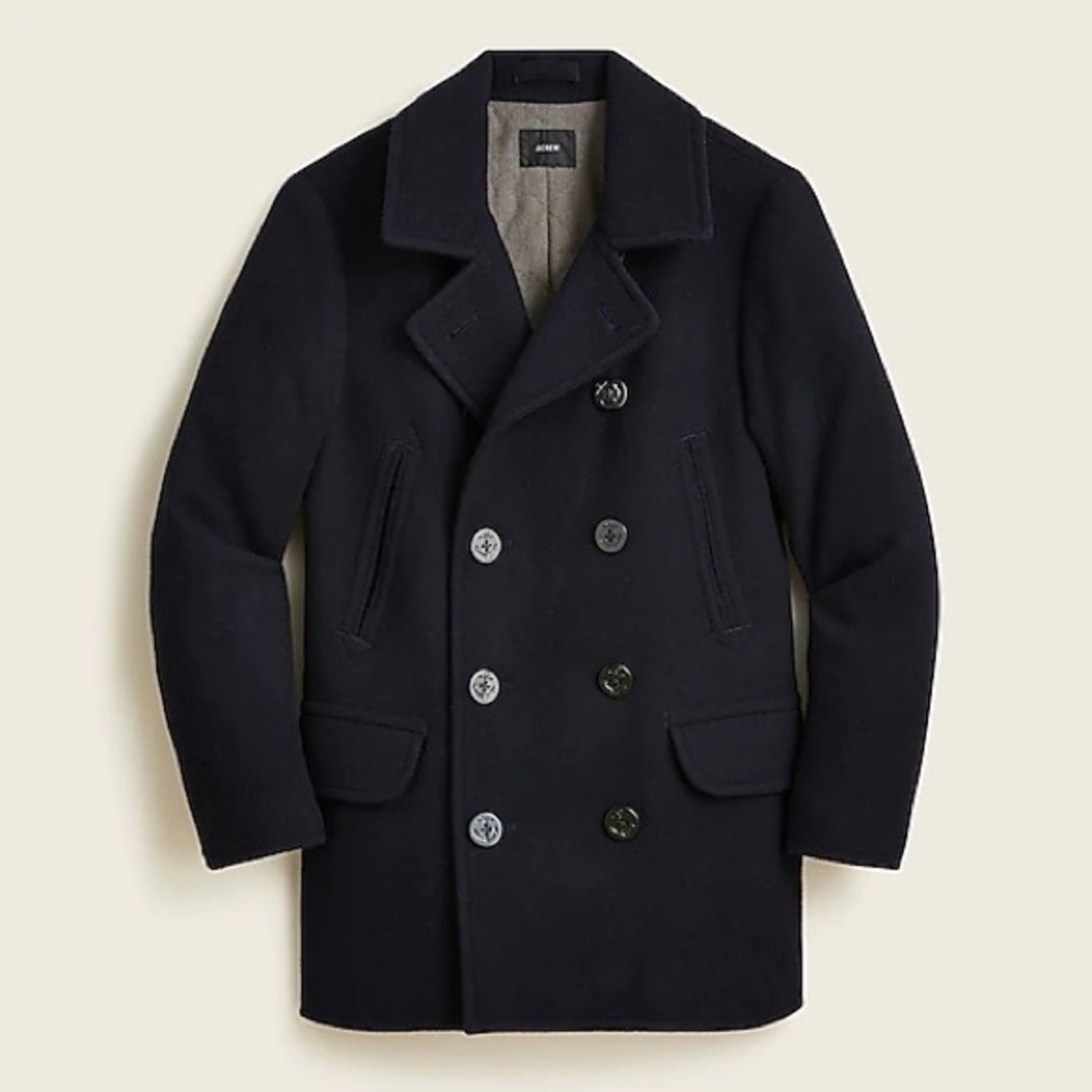 NEW J. Crew Dock Primaloft peacoat